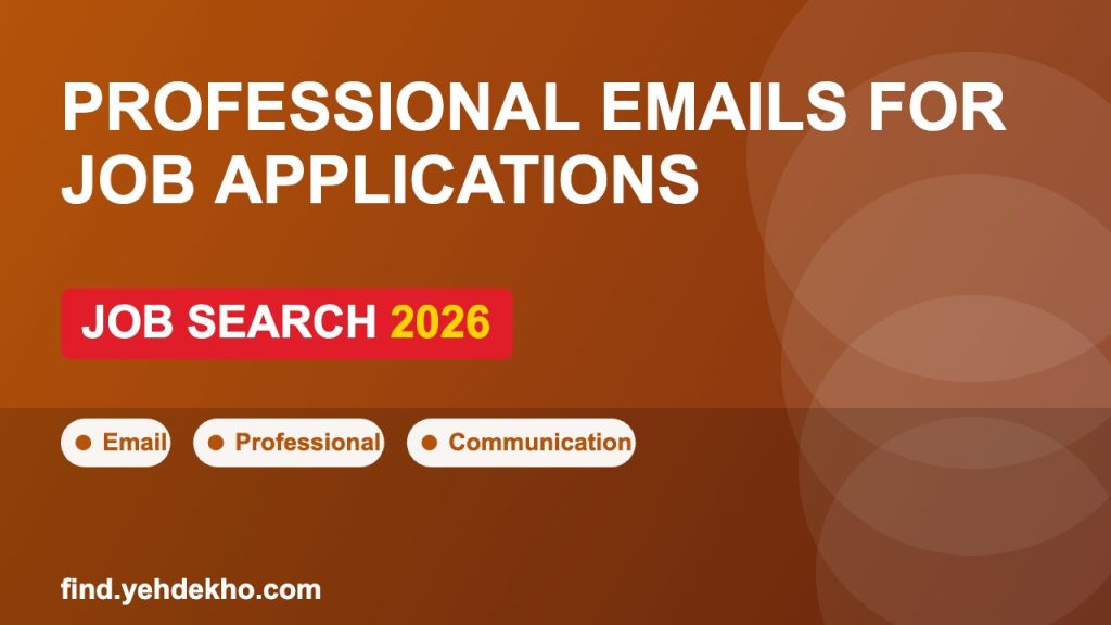Professional Emails for Job Applications